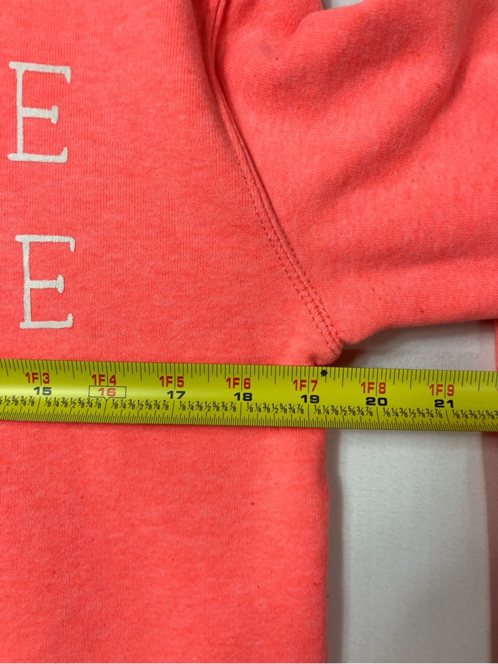 American Eagle 🦅 Bright Coral  'Live Your Life' Hoodie Med *DISCOUNTED SHIPPING - Picture 9 of 13